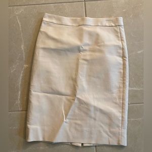 J Crew Dress Skirt A Line Pencil Skirt Cream
